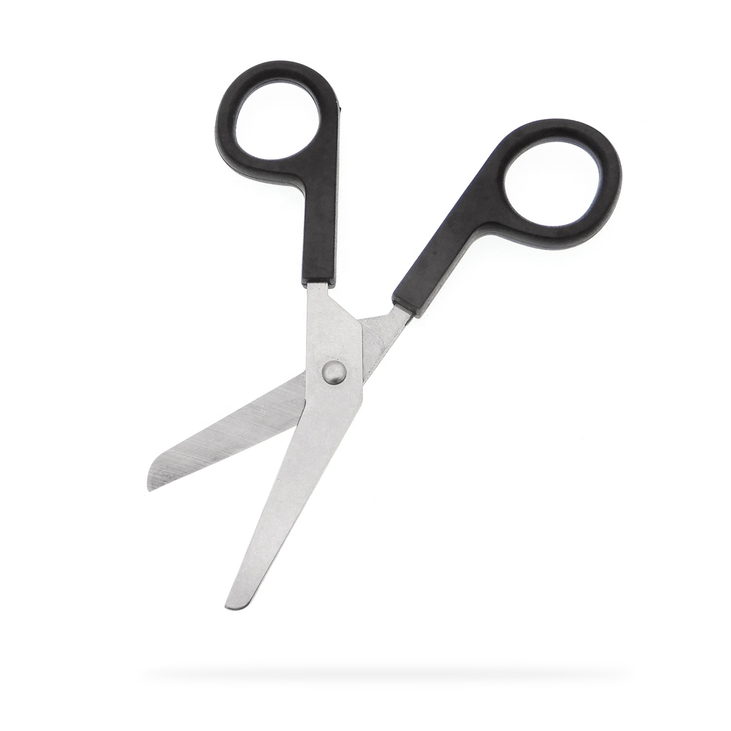 S-2675 Bandage Scissors Household Gauze Clipper Shears Safety Stainless Steel Emergency Kits Small Plastic Bend Scissors
